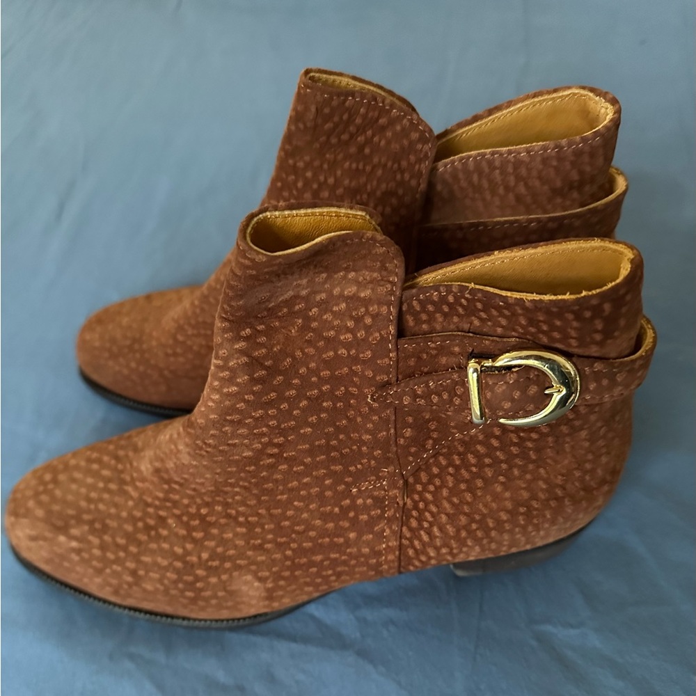 Suede Ankle Boots - LIKE NEW